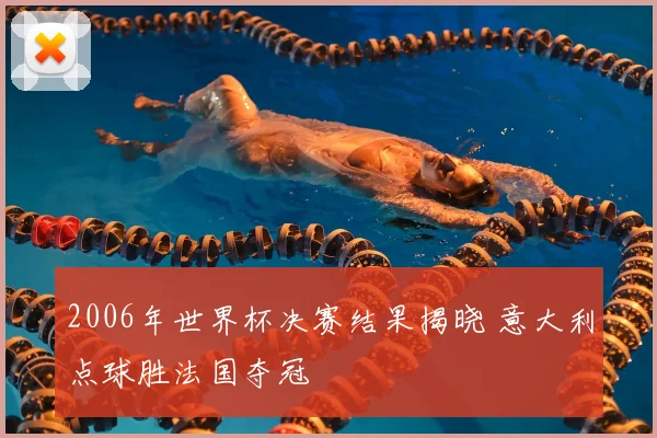2006年世界杯决赛结果揭晓 意大利点球胜法国夺冠