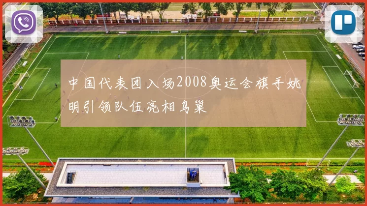 中国代表团入场2008奥运会旗手姚明引领队伍亮相鸟巢